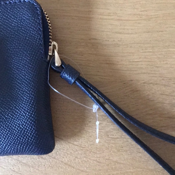Coach Navy Blue Wristlet - Picture 3 of 3
